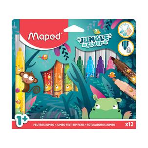 Fasermaler JUNGLE fever JUMBO, 12er Kartonetui 846900