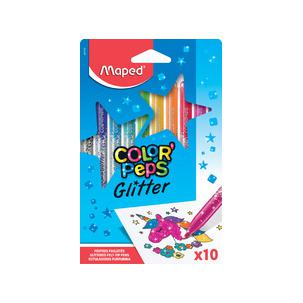Glitter-Fasermaler COLORPEPS, 10er Kartonetui 847110
