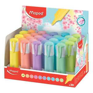 Textmarker FLUOPEPS PASTEL, 30er Display 742539