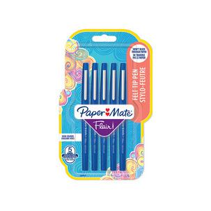 Faserschreiber Flair Original, 5er Blisterkarte, blau 2028647