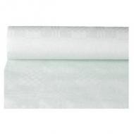 Papiertischtusch mit Damastprägung, weiß