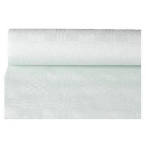 Papiertischtusch mit Damastprägung, weiß 86964