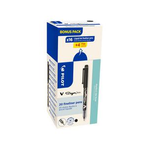 Faserschreiber V Sign Pen - VALUE PACK, schwarz 424819