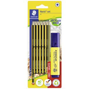 Bleistift-Set Noris + GRATIS Textmarker 61 120 C6