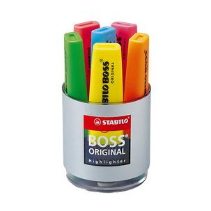 Textmarker BOSS® Original, 6er Rundbox 7006