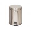 Tret-Abfalleimer, rund, 5,6 Liter, silber