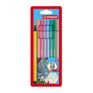 Fasermaler Pen 68 PASTEL, 8er Kartonetui