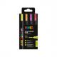 Pigmentmarker POSCA PC5M, 4er Etui, neonfarben PC5M/4APF ASS75