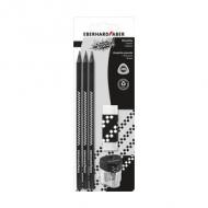 Bleistift-Set WINNER mit Radierer & Spitzdose, 5-teilig