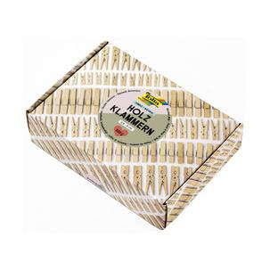 Holzklammern-Mix NATURAL Jumbobox 22995