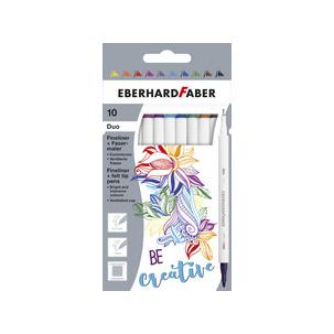 Duo Fineliner & Fasermaler, 10er Kartonetui 551510