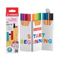 Fineliner point 88® - 18er Zick-Zack Tischset