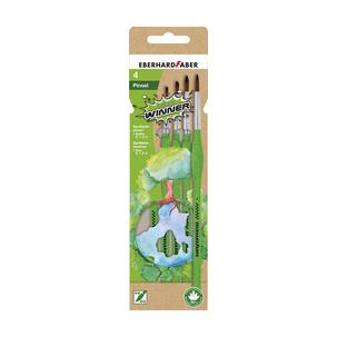 Synthetikhaarpinsel-Set GREEN WINNER (rund), auf Blister 579926