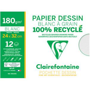 Zeichenpapier Recycling "Blanc à Grain", 240 x 320 mm 96144C