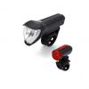 Fahrrad Akku-LED-Beleuchtungs-Set TWIN, 50/25/15 Lux