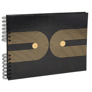 Foto-Spiralalbum Graphik, 320 x 220 mm, schwarz 16749E
