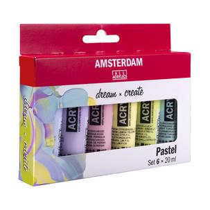 Acrylfarbe AMSTERDAM Set PASTELL 17820503