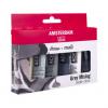 Acrylfarbe AMSTERDAM graues Mischset