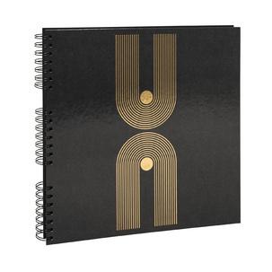 Foto-Spiralalbum Graphik, 320 x 320 mm, schwarz 16848E