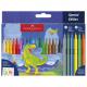 Fasermaler Dino, 18+6 Kartonetui 554222