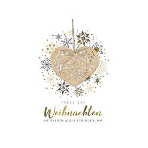 Weihnachtskarte "Herz" 2043-16325