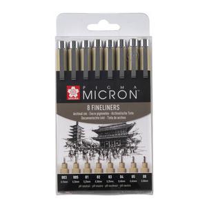 Fineliner PIGMA MICRON 8er Etui POXSDK8