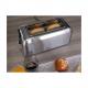 4-Scheiben-Toaster Dual Inox, Seitenansicht LB 8697