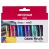 Acrylfarbe AMSTERDAM Set BUNTE METALLICS