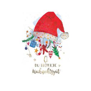Weihnachtskarte "Rote Mütze" 2043-16304