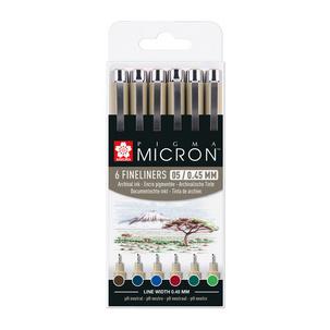 Fineliner PIGMA MICRON 05, 6er Etui POXSDK056B