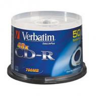 Verbatim AZO Crystal CD-R 80 Minuten, 700 MB, 52x, Spindel Crystal Surfa  SuperAZO Dye, silber / blau 50er Spindel (43343)