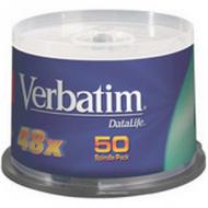 Verbatim CD-R AZO Wide Inkjet Printable, 700 MB, 52x Printable Surfa (weiß), Oberfläche komplett inkl. Innenring bedruckbar, 80 Minuten 50er Spindel