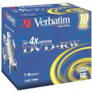 Verbatim DVD-RW Matt Silver, 4,7 GB, 4x, 10er Spindel Scratch Resistant Surfa  120 Minuten (43552)