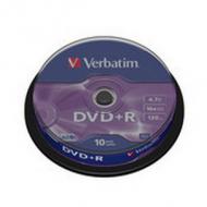 Verbatim Medium DVD+R  /  4.7 GB  /  16x  /  010er Cakebox (43498)