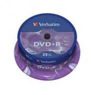 Verbatim Medium DVD+R  /  4.7 GB  /  16x  /  025er CakeBox (43500)
