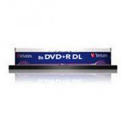 Verbatim DVD+R 240 Minuten, 8,5 GB, 8 x, Double Layer 10er Spindel, Matt silver Surfa (43666)