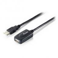 equip USB 2.0 Signalverstärker, USB-A Stecker - Kupplung 5,0 m, Farbe: schwarz, lauffähig ab Windows 98SE (133336)