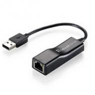 LevelOne USB 2.0 auf Fast Ethernet Adapter, Farbe: schwarz USB-A Stecker - RJ45 10 / 100BaseTX Kupplung, entspricht IEEE 802.3 / u Standard, USB 1.1 und USB 2.0 komform, Stromversorgung über USB-Bus, lauffähig ab Windows 2000 und MAC OS 10.3, Hot Swap und Hot-Insert fähig, Kunststoffgehäuse, Maße: (B)18 x (T)65 x (H)18 mm (USB-0301 / 540023)