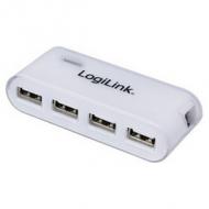 LogiLink USB 2.0 Hub mit Netzteil, 4 Port, schwarz Anschlüsse: 4 x USB-A Kupplungen, 1 x USB-B Kupplung, bis max. 480 MBit / Sek. Übertragun rate, unterstützt Hot Plugin bzw. Plug and Play, lauffähig ab WIN 98SE, Mac OS oder höher Kunststoffgehäuse, Maße: (B)90 x (T)35 x (H)20 mm Lieferumfang: USB 2.0 Hub, Netzteil, USB Kabel (UA0085)