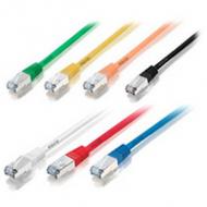 equip Patchkabel, Kat. 6, S / FTP, 2,0 m, orange Adernpaare einzeln foliengeschirmt, zusätzlich Geflechtgesamtschirmung, Kabel halogenfrei, angespritzter Knickschutz, 2 x RJ45 Stecker, Steckerkontakte vergoldet, Längenangabe auf dem Stecker (605571)