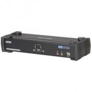 Dual Link KVM Switch USB + DVI + Audio, 2-fach