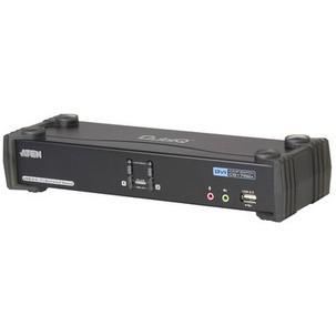 Dual Link KVM Switch USB + DVI + Audio, 2-fach CS1782A