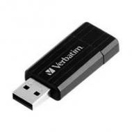 Usb-stick   8gb verbatim 2.0 pin stripe black retail (49062)