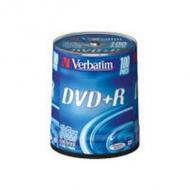 Dvd+r verbatim 4,7gb 100pcs pack 16x spindel azo silber retail (43551)
