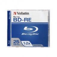 Bluray verbatim 25gb 1pcs bd-re jew.c 2x single layer (43614(einzeln))