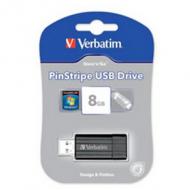 Verbatim pin stripe black usb2.0 8gb (49062)