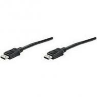 Manhattan displayport kabel st/st  3.0m geschirmt   schwarz (307093)