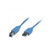Manhattan usb-kabel usb 3.0 typ a -> typ b st / st 1.0m  blau (325400)