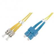 LWL Patchkabel, OM1, 2 x ST Stecker - SC-Duplex Stecker