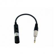 OMNITRONIC Adapterkabel XLR(M) / Klinke mono 0,3m sw (30225085)